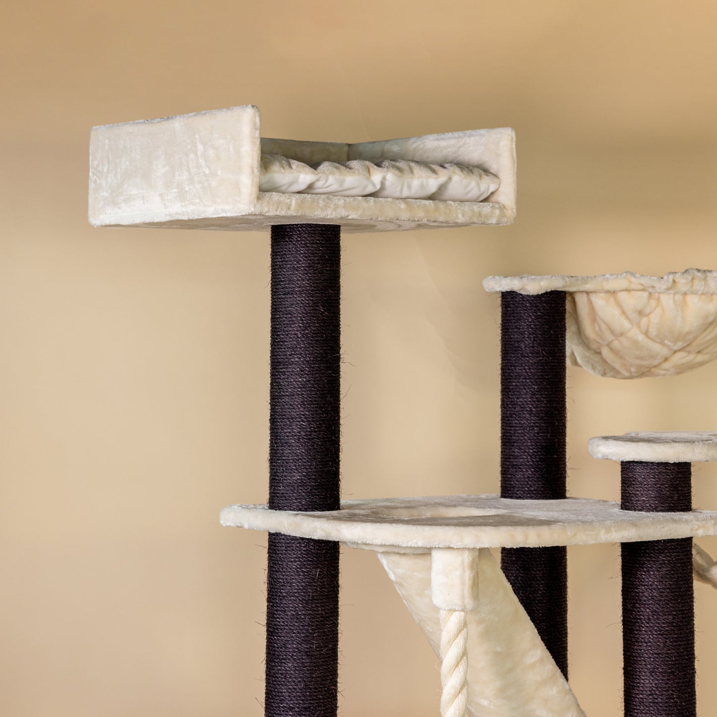 Cat Tree Cat Penthouse Blackline Crown (Cream)