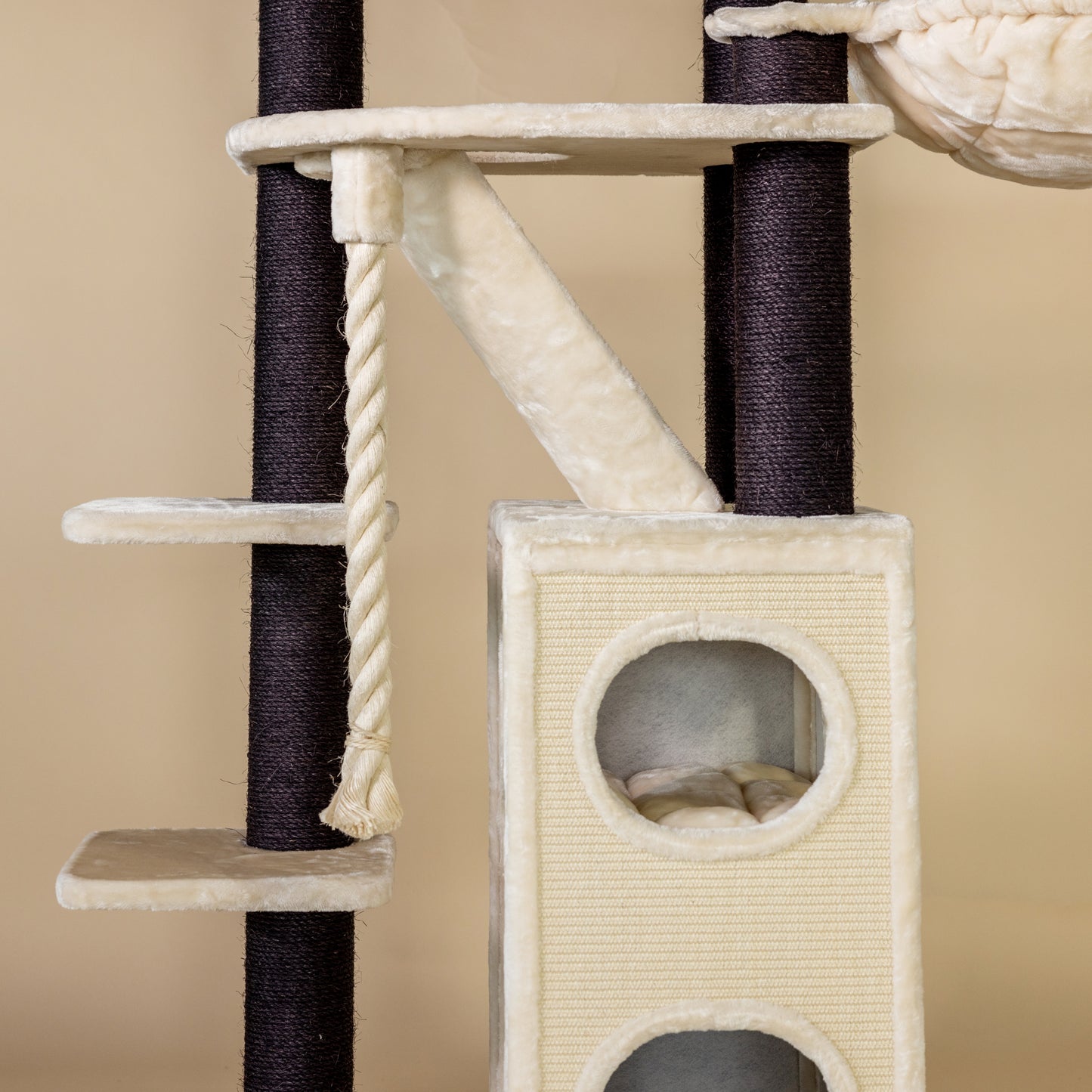 Cat Tree Cat Penthouse Blackline Plus (Cream)