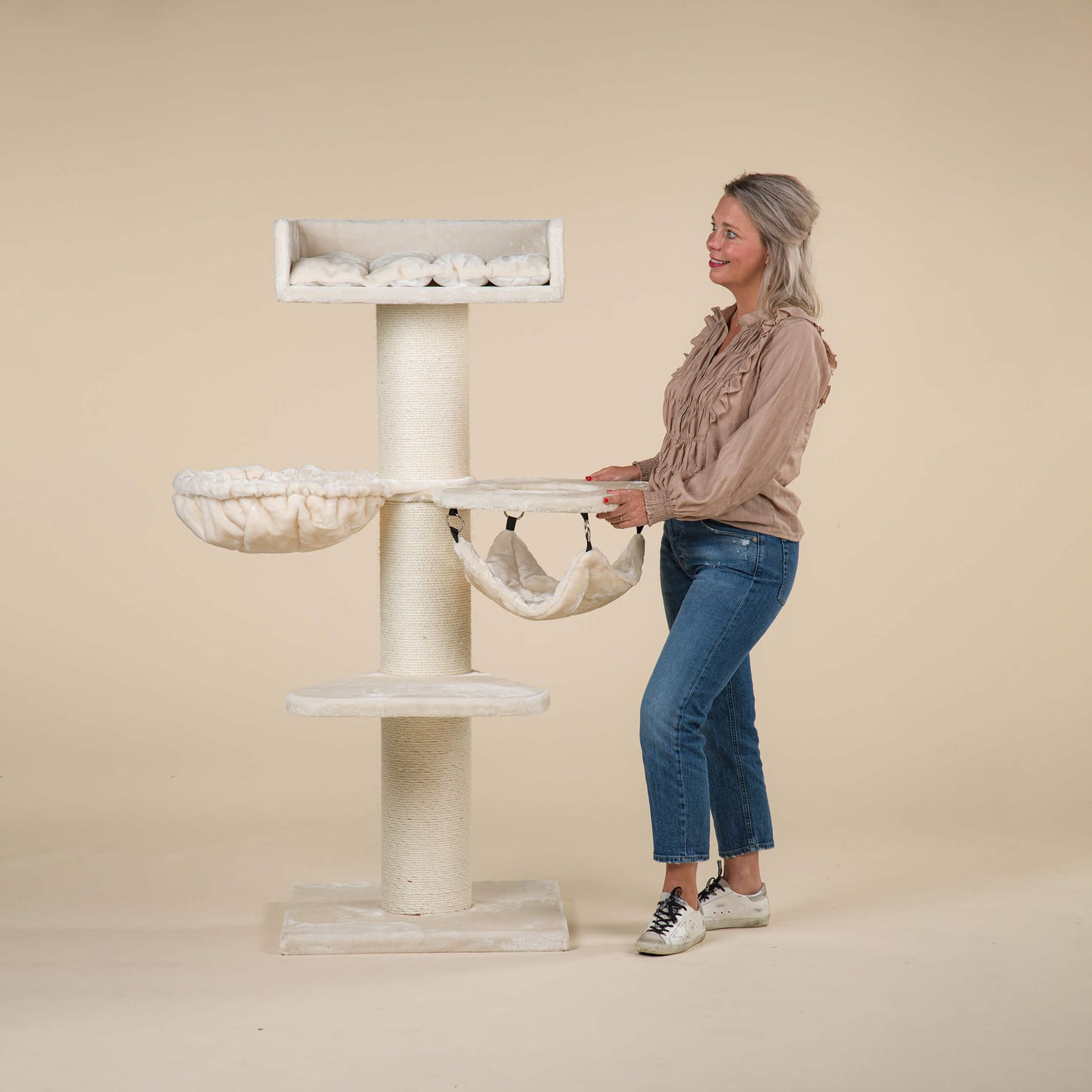 Cat Tree Royalty Crown Plus (Cream)