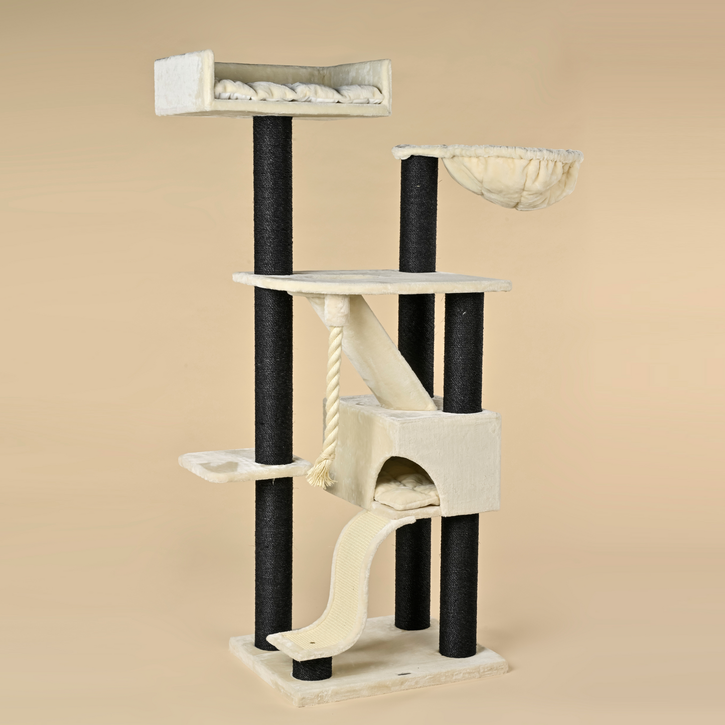Cat Tree Kilimandjaro de Luxe Blackline (Cream)