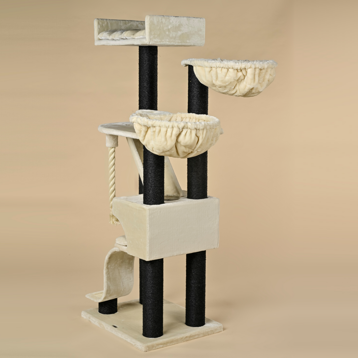 Katzenbaum Kilimandjaro de Luxe Blackline Plus (Creme)