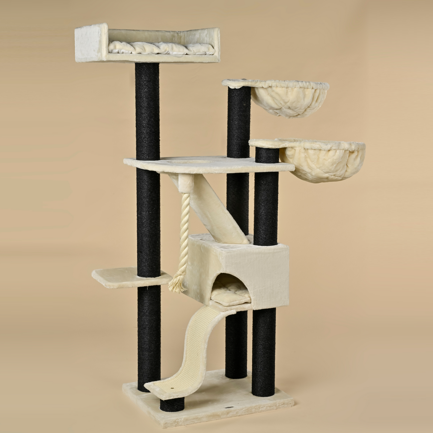 Cat Tree Kilimandjaro de Luxe Blackline Plus (Cream)