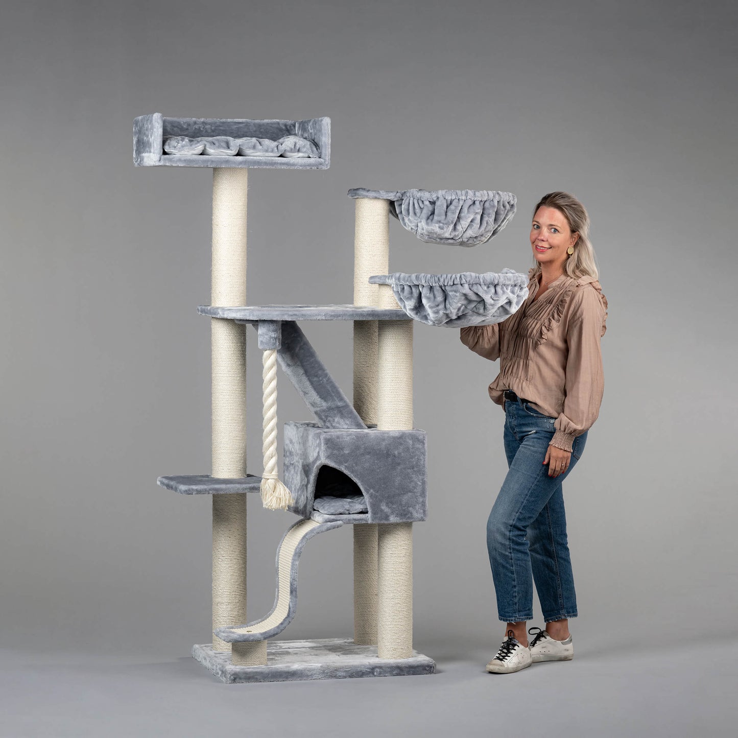 Cat Tree Kilimandjaro de Luxe Plus (Light Grey)