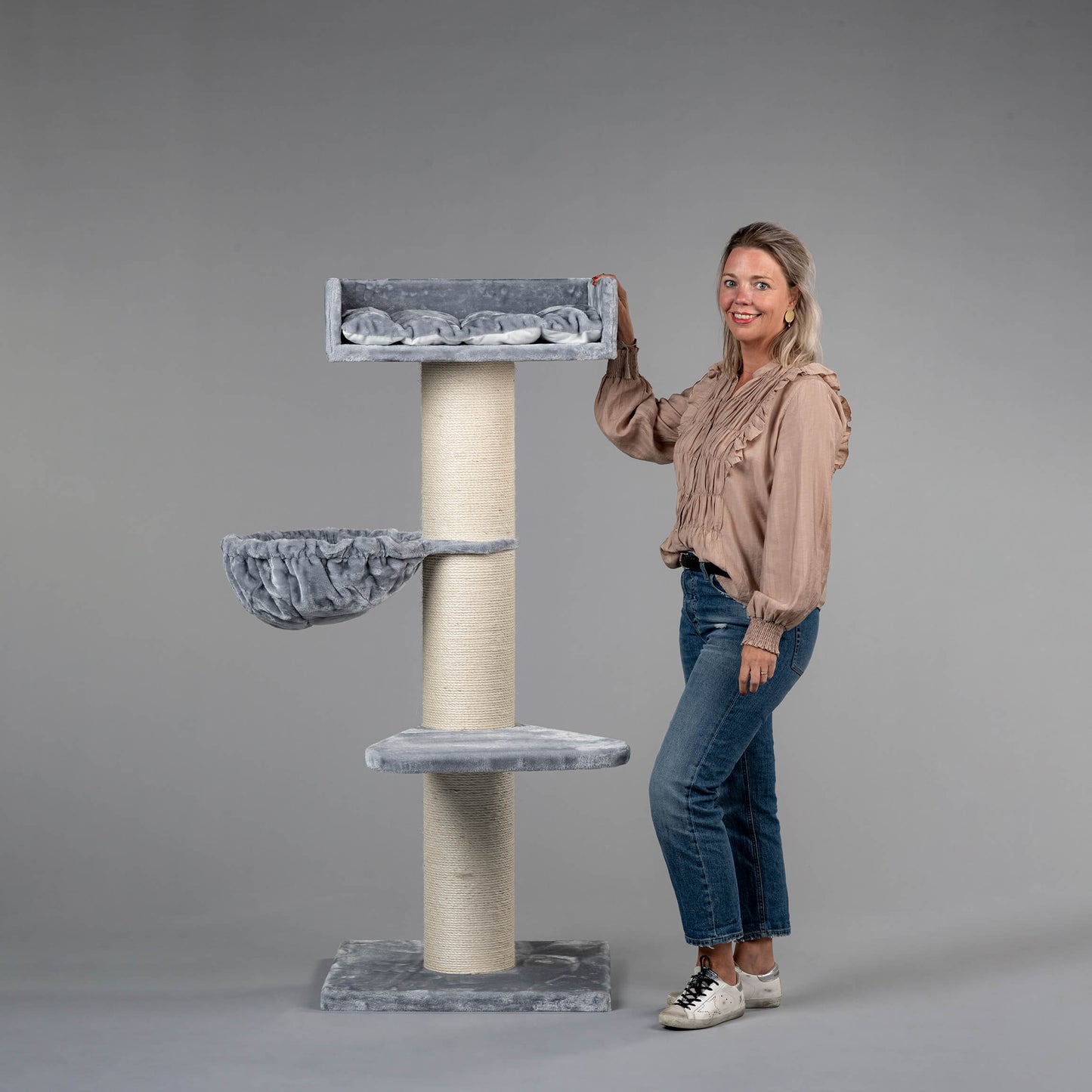 Cat Tree Royalty de Luxe (Light Grey)
