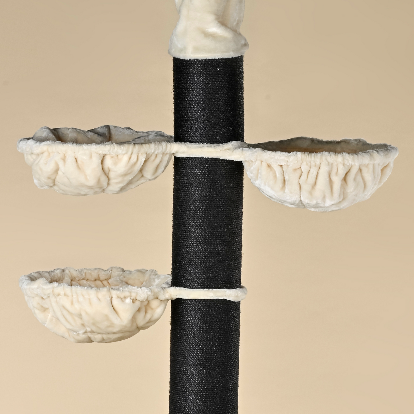 Cat Tree Maine Coon Tower Blackline Plus (Cream)