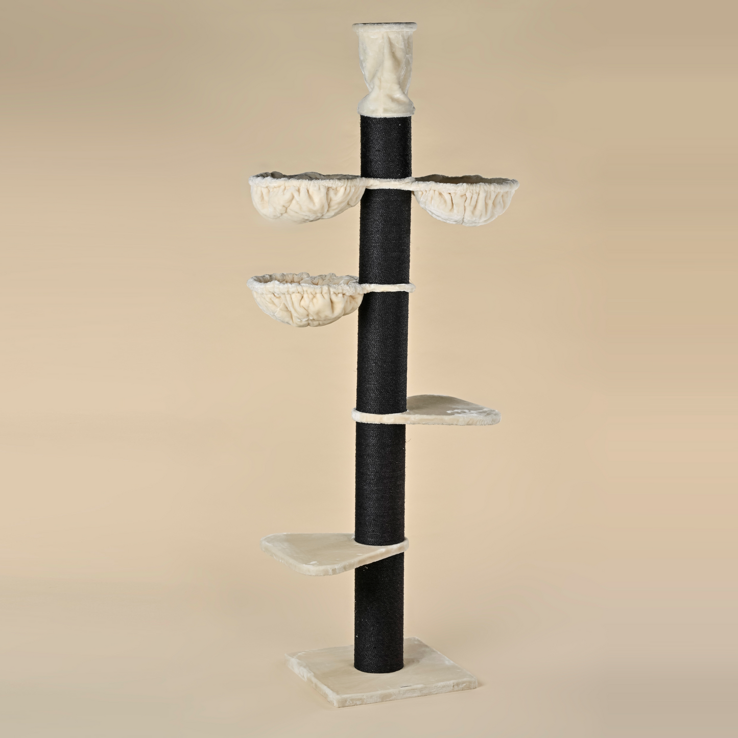 Cat Tree Maine Coon Tower Blackline Plus (Cream)