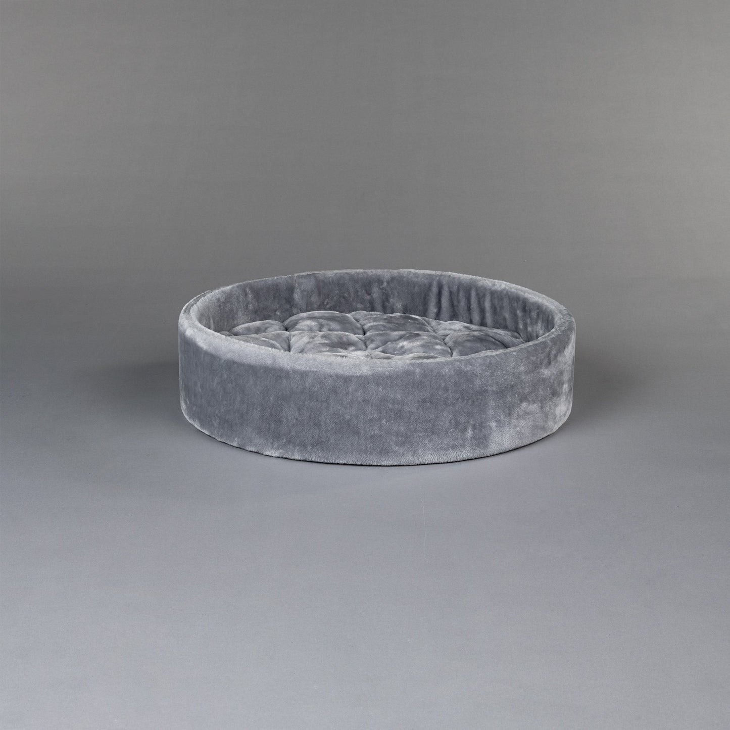 Lichtgrijs kleurige, 60 cm Diameter Ronde Sleeper Zetel (Incl. Kussen)