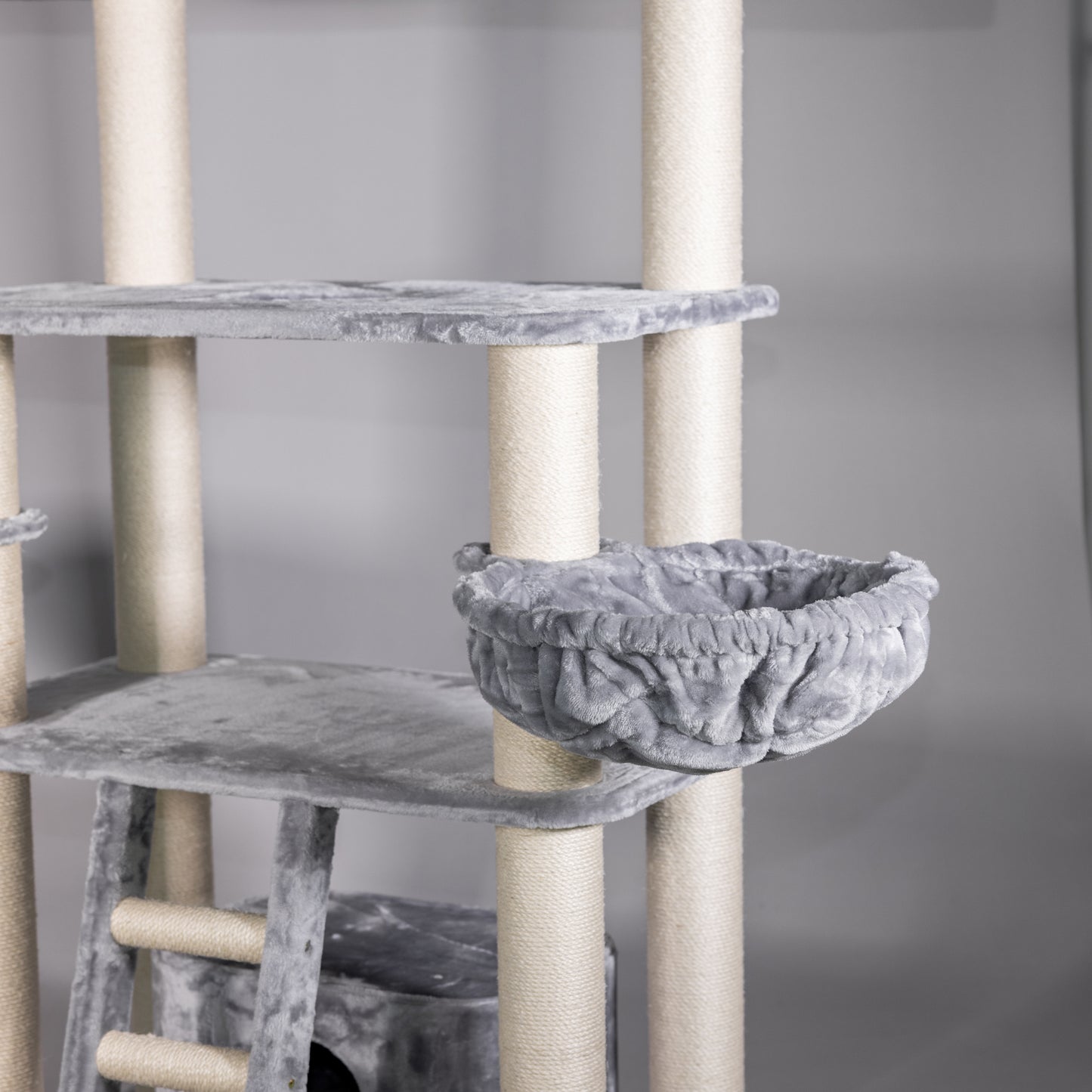 Cat Tree for Large Breeds - Panther XXL (Light Grey)