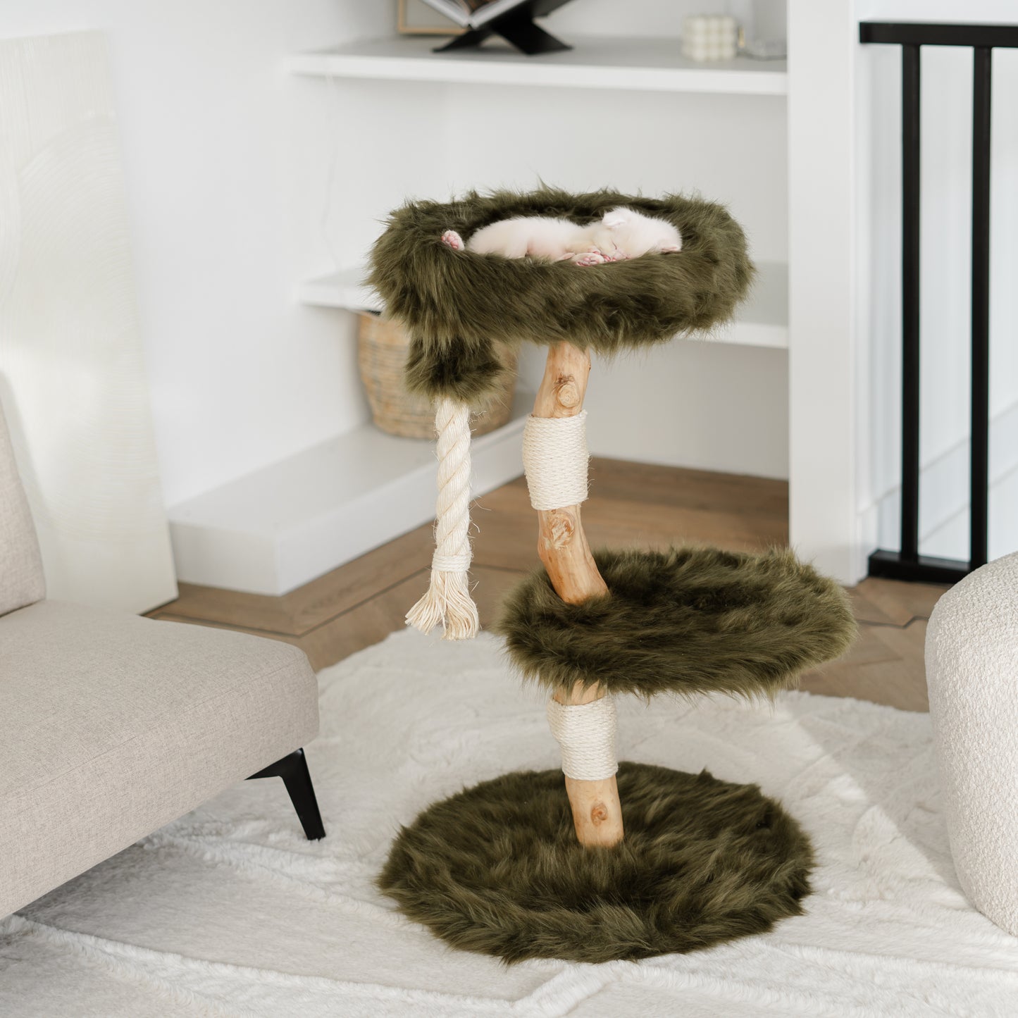 Cat Tree Furry Bengal (Forest Green)