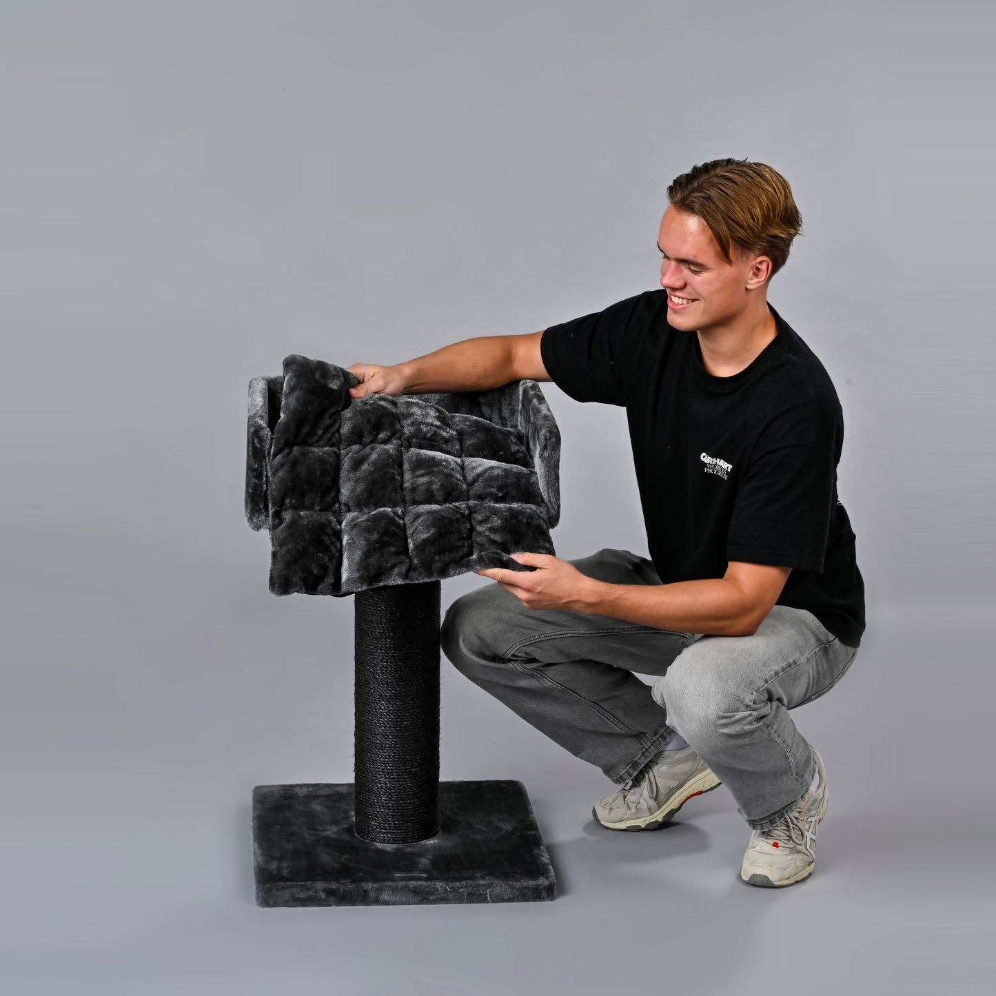 Cat Tree Ragdoll Lounge Blackline (Dark Grey)