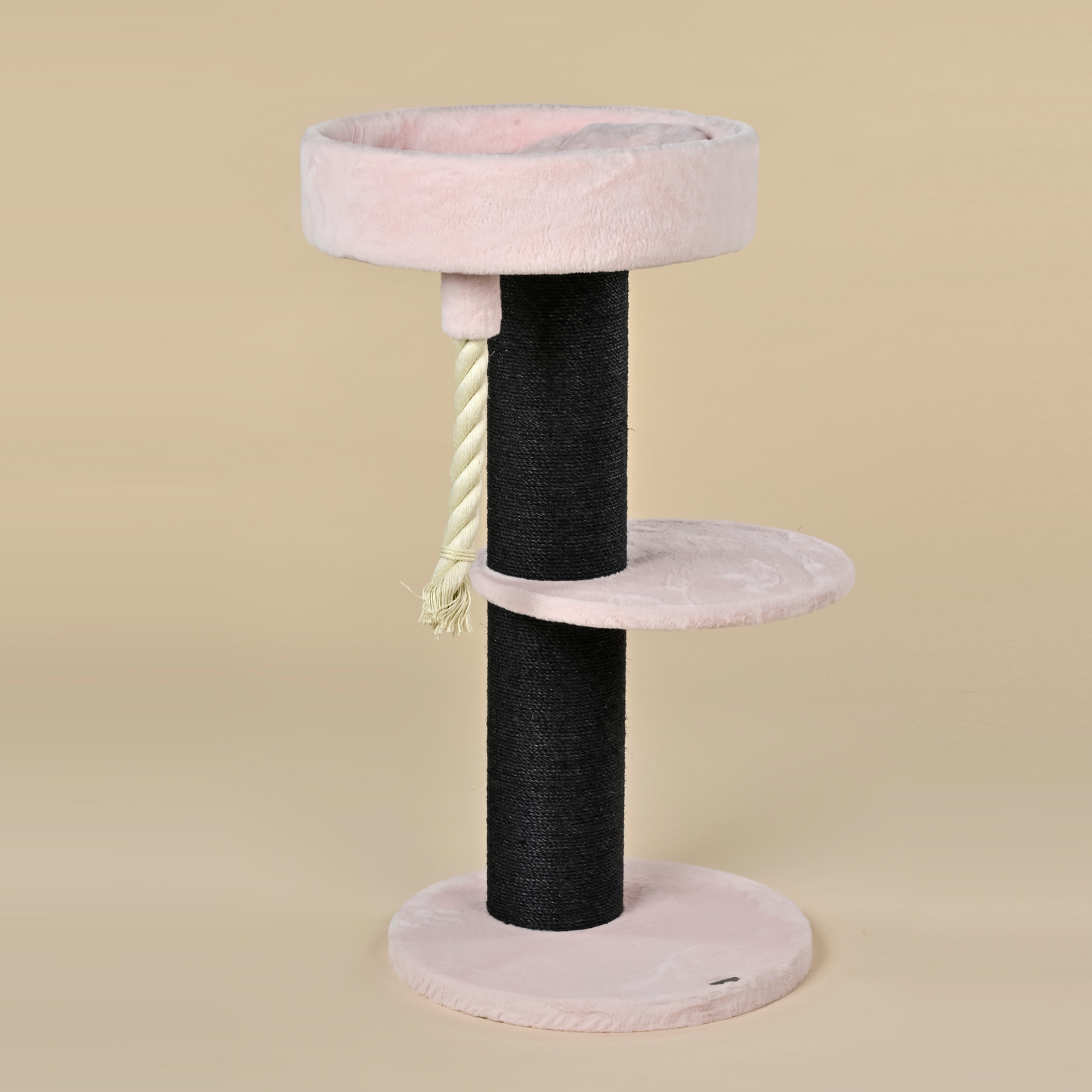 Cat Tree Maine Coon Lounge Sleeper Blackline (Pink Teddy)
