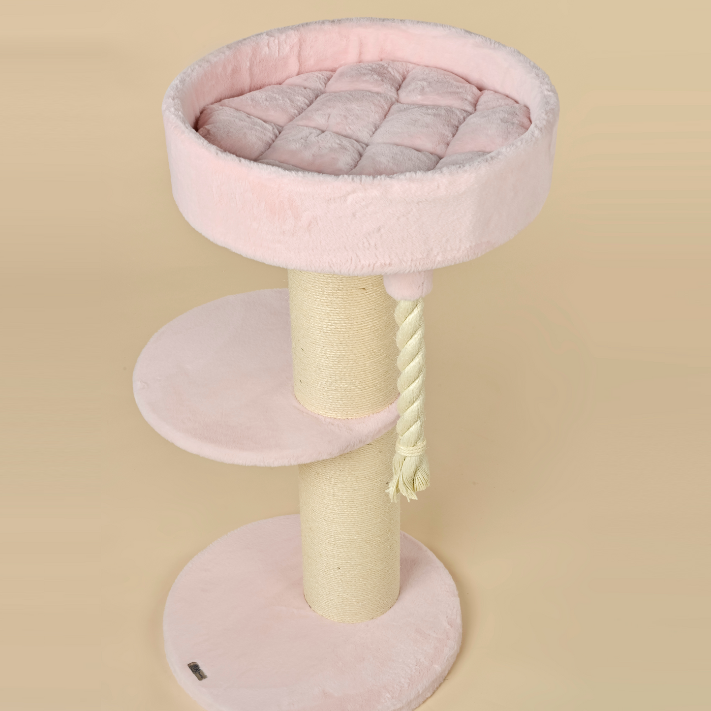 Cat Tree Maine Coon Lounge Sleeper (Pink Teddy)