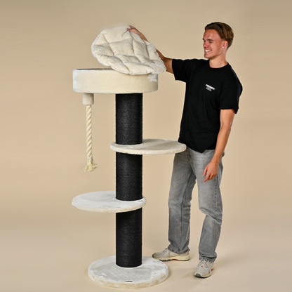Cat Tree Maine Coon Sleeper Blackline (Cream)