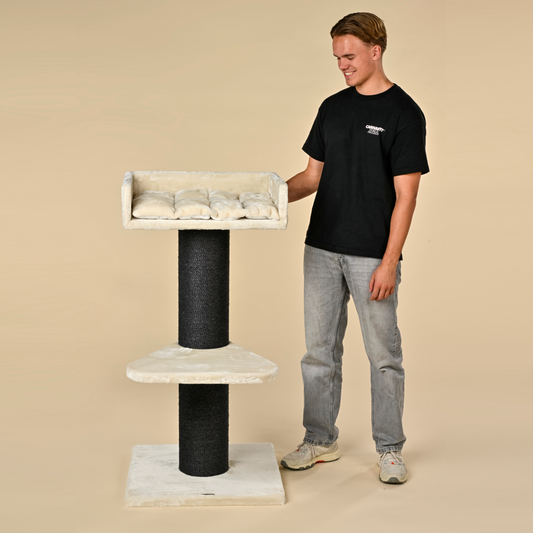 Cat Tree Maine Coon Lounge Blackline (Beige)