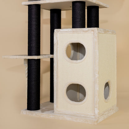Cat Tree Cat Paradise Blackline (Cream)