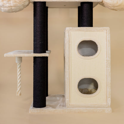 Cat Tree Cat Paradise Blackline Plus (Cream)