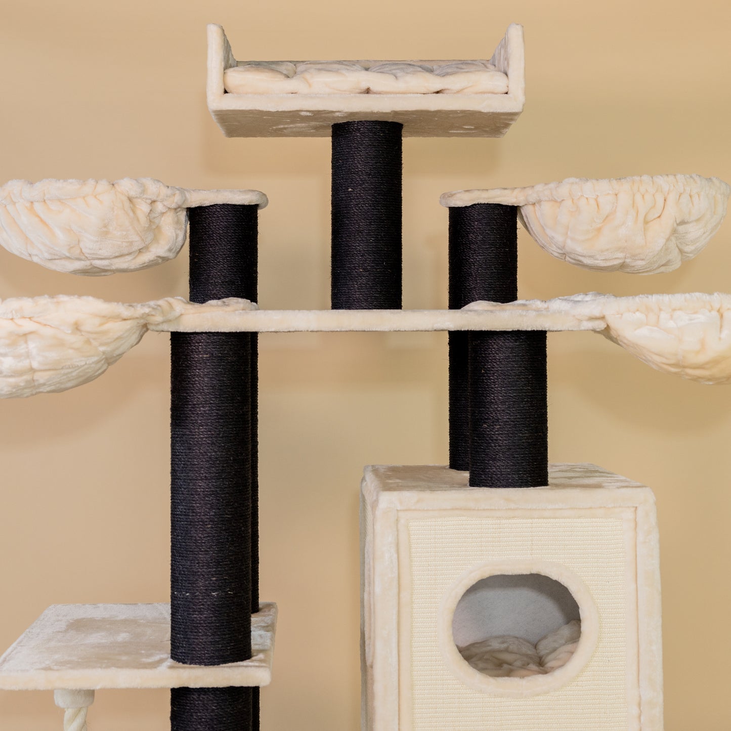 Cat Tree Cat Paradise Blackline Plus (Cream)