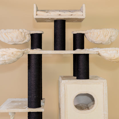 Cat Tree Cat Paradise Blackline Plus (Cream)