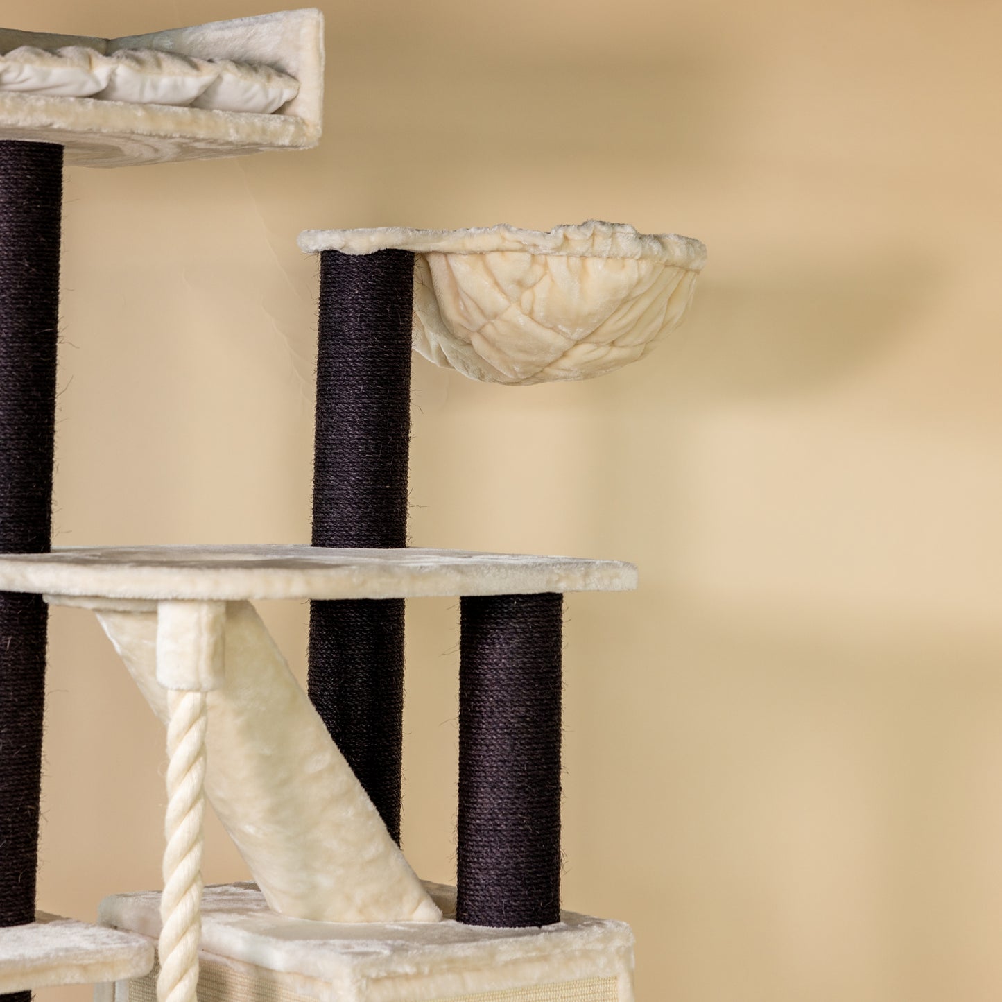 Cat Tree Cat Penthouse Blackline (Cream)
