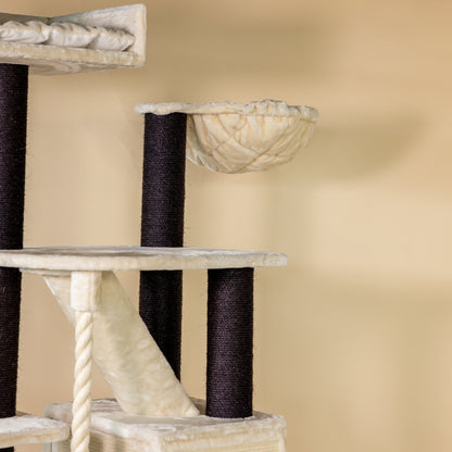 Cat Tree Cat Penthouse Blackline (Cream)