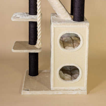 Cat Tree Cat Penthouse Blackline Crown (Cream)