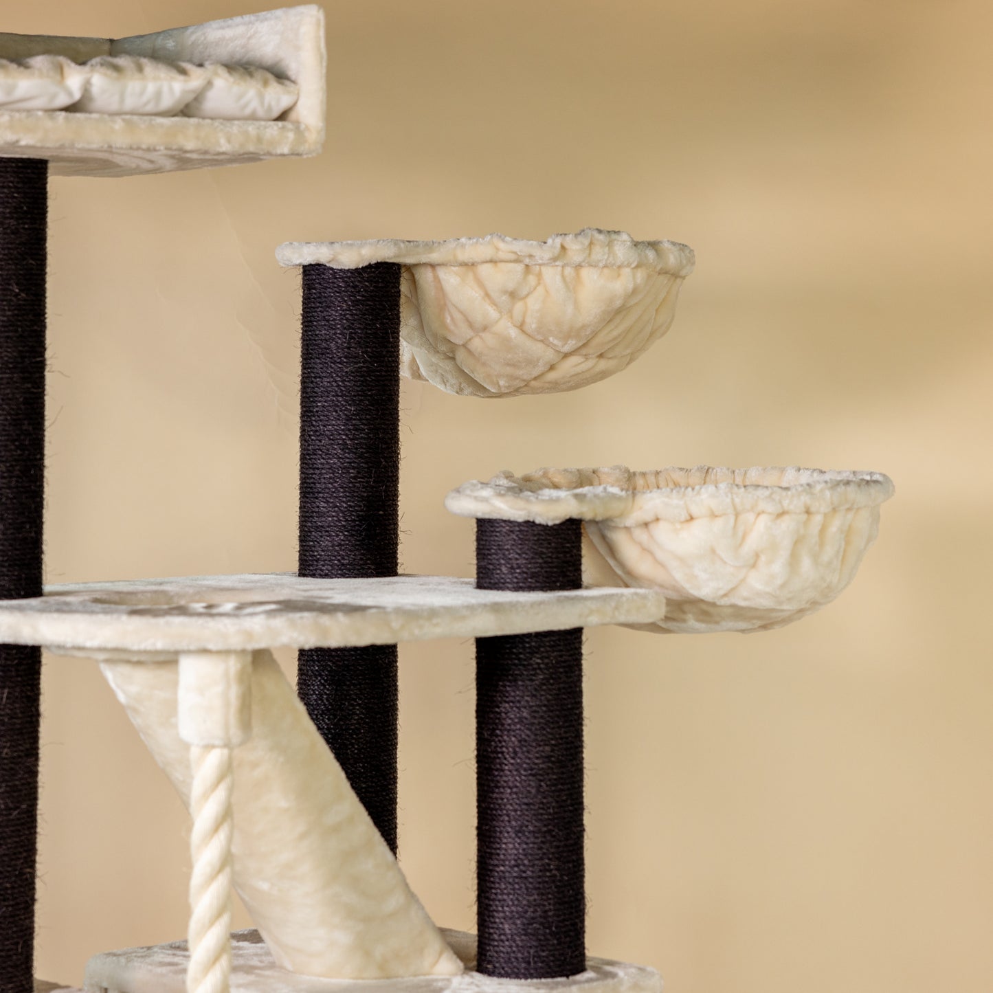 Cat Tree Cat Penthouse Blackline Plus (Cream)