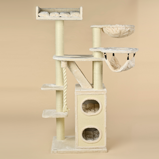 Cat Tree Cat Penthouse Crown (Cream)