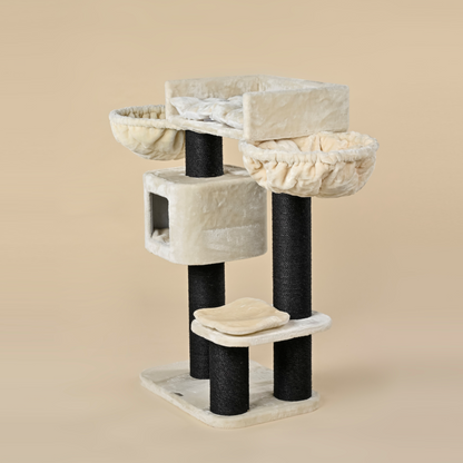 Cat Tree Devon Rex Blackline Plus (Cream)