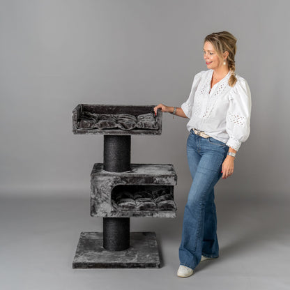 Cat Scratcher Maine Coon Lounge Retreat Blackline (Dark Grey)
