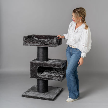 Cat Scratcher Maine Coon Lounge Retreat Blackline (Dark Grey)