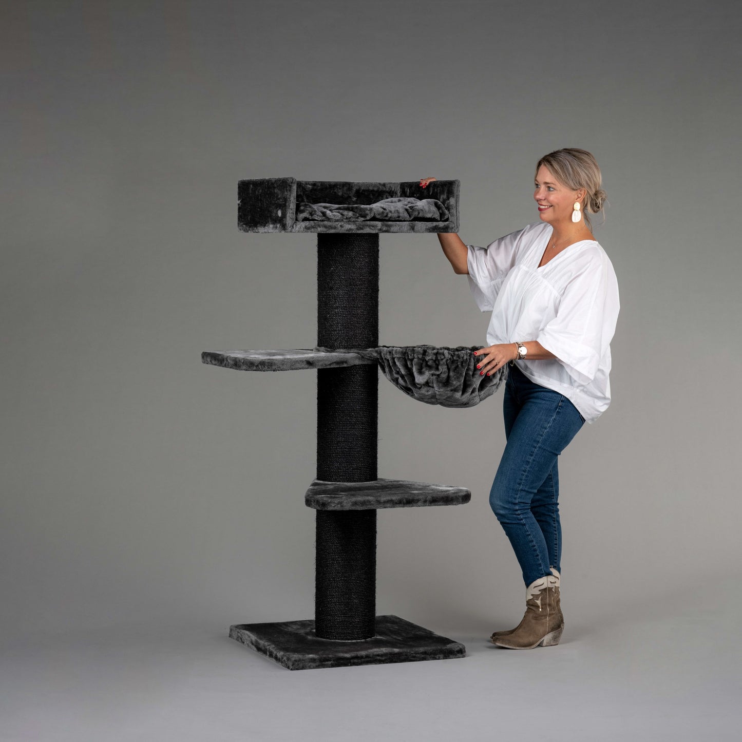 Cat Tree Royalty Blackline Plus (Dark Grey)