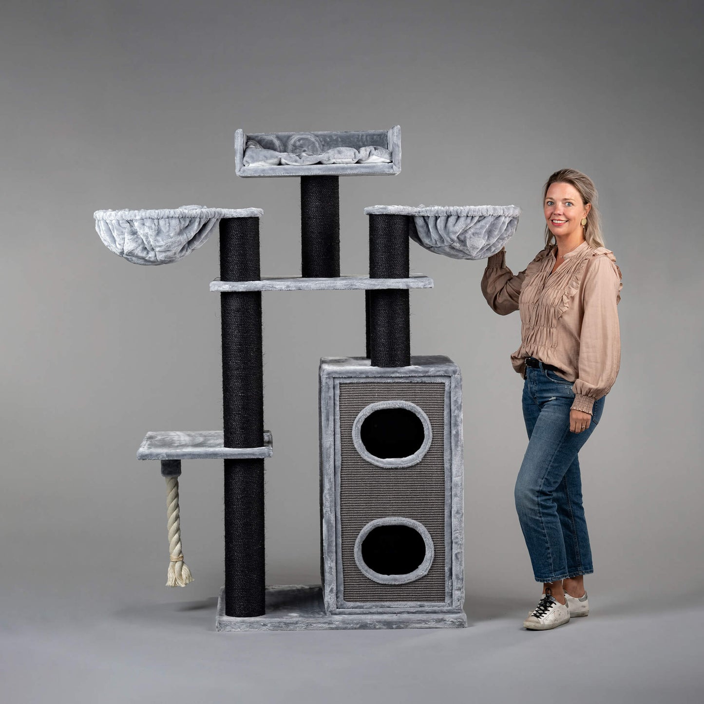 Cat Tree Cat Paradise Blackline (Light Grey)