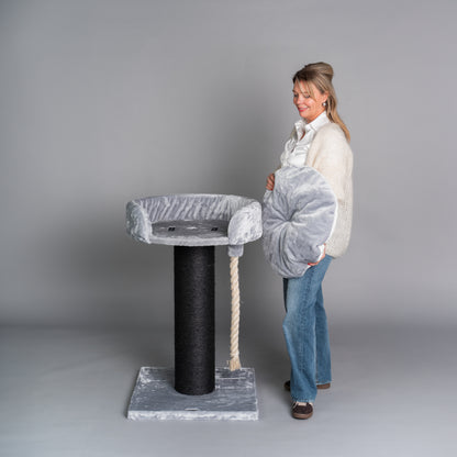 Cat Tree Chartreux Blackline (Light Grey)