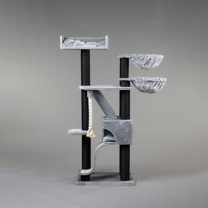 Cat Tree Kilimandjaro de Luxe Blackline Plus (Light Grey)
