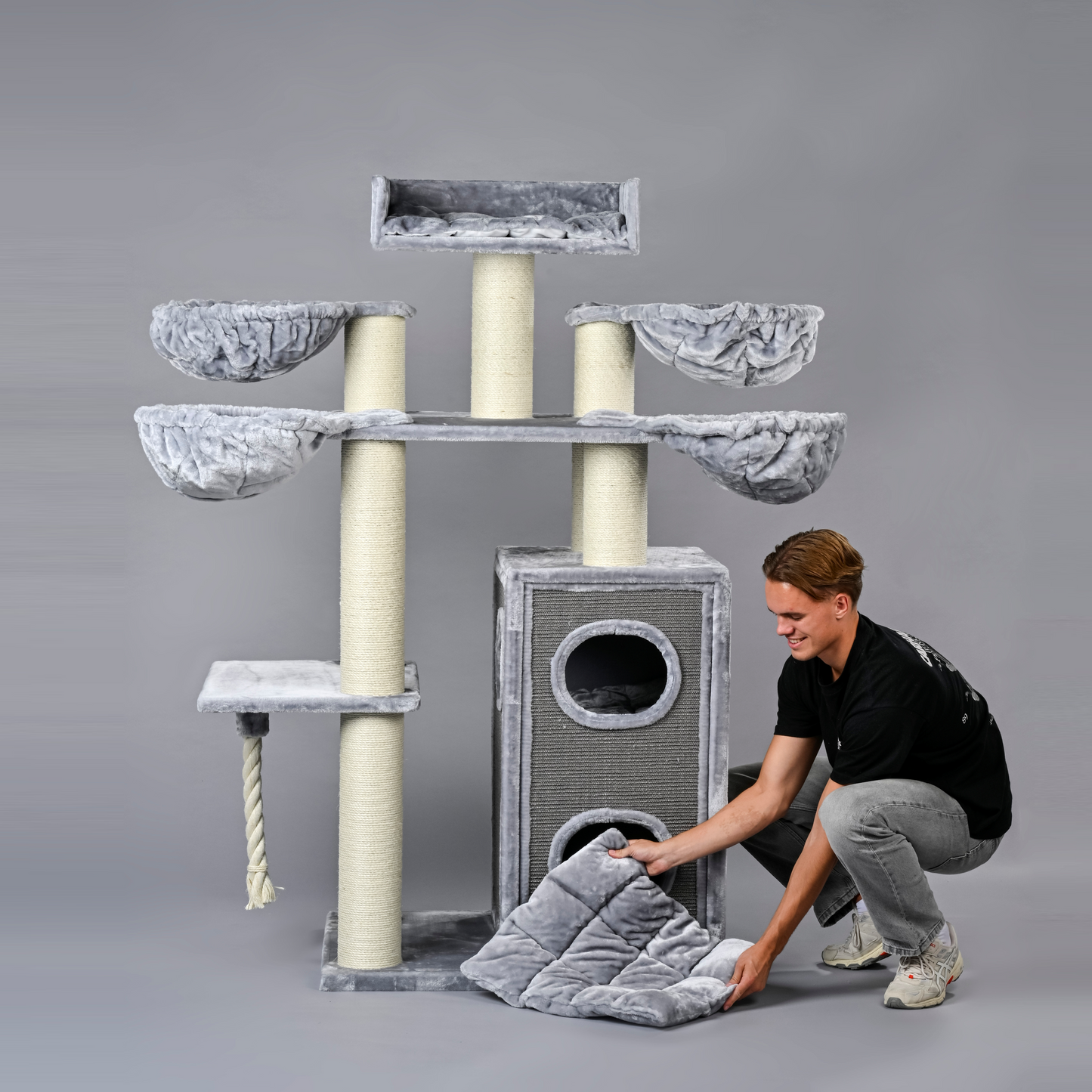 Cat Tree Cat Paradise Plus (Light Grey)