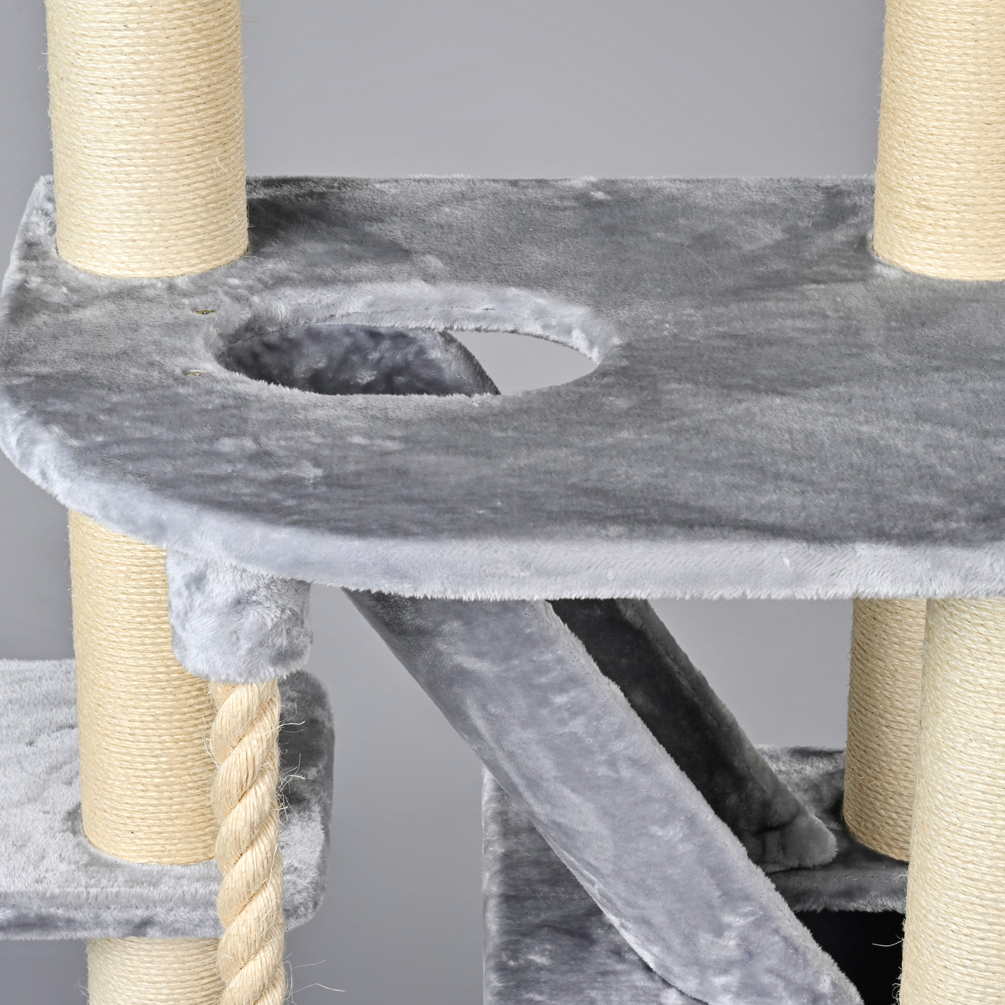 Cat Tree Cat Penthouse (Light Grey)