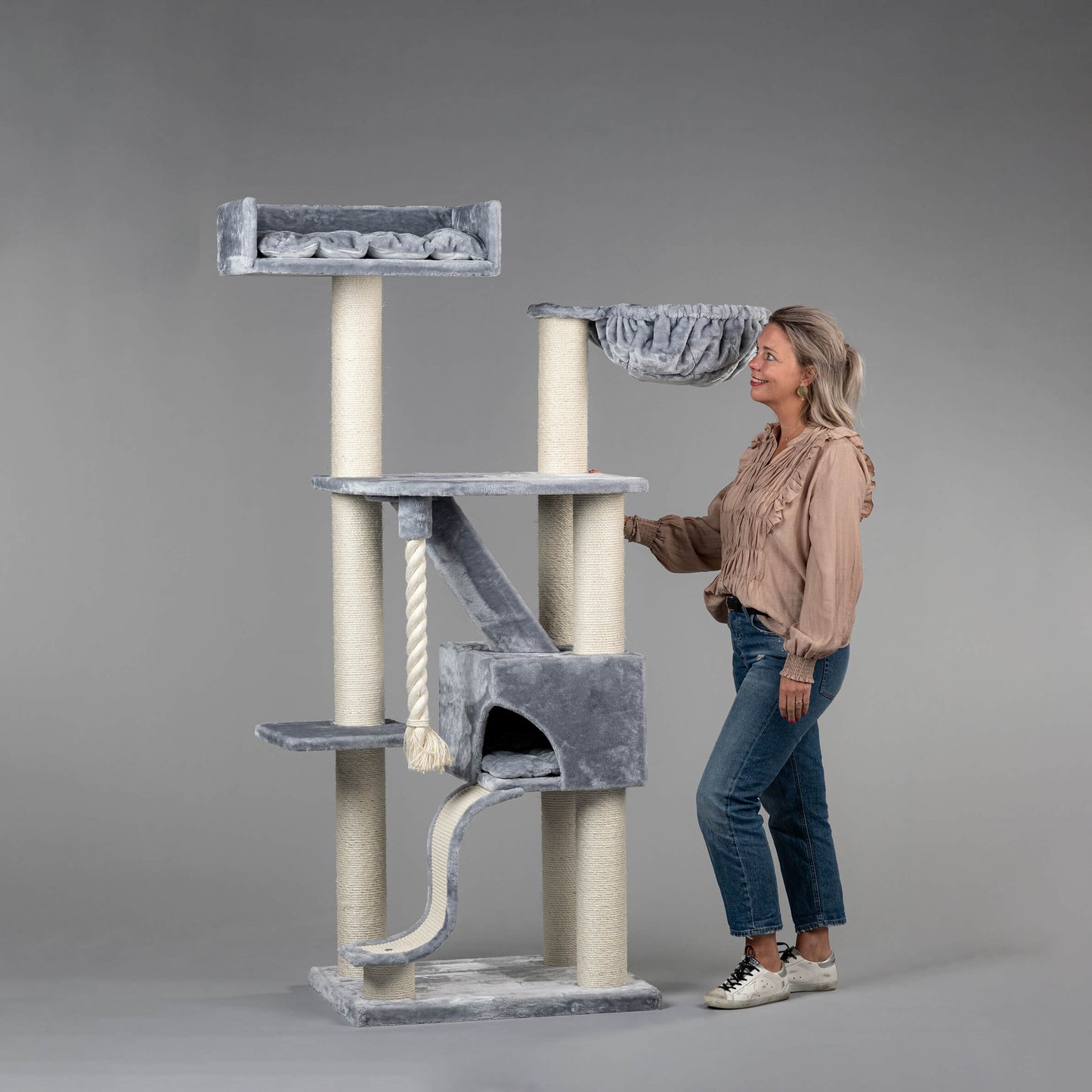 Cat Tree Kilimandjaro de Luxe (Light Grey)