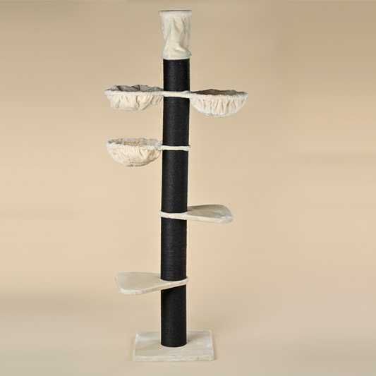 Cat Tree Maine Coon Tower Blackline Plus (Cream) 225-245 cm