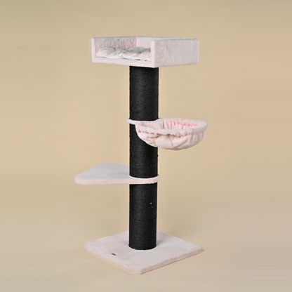 Cat Tree Royalty Blackline de Luxe (Pink Teddy)