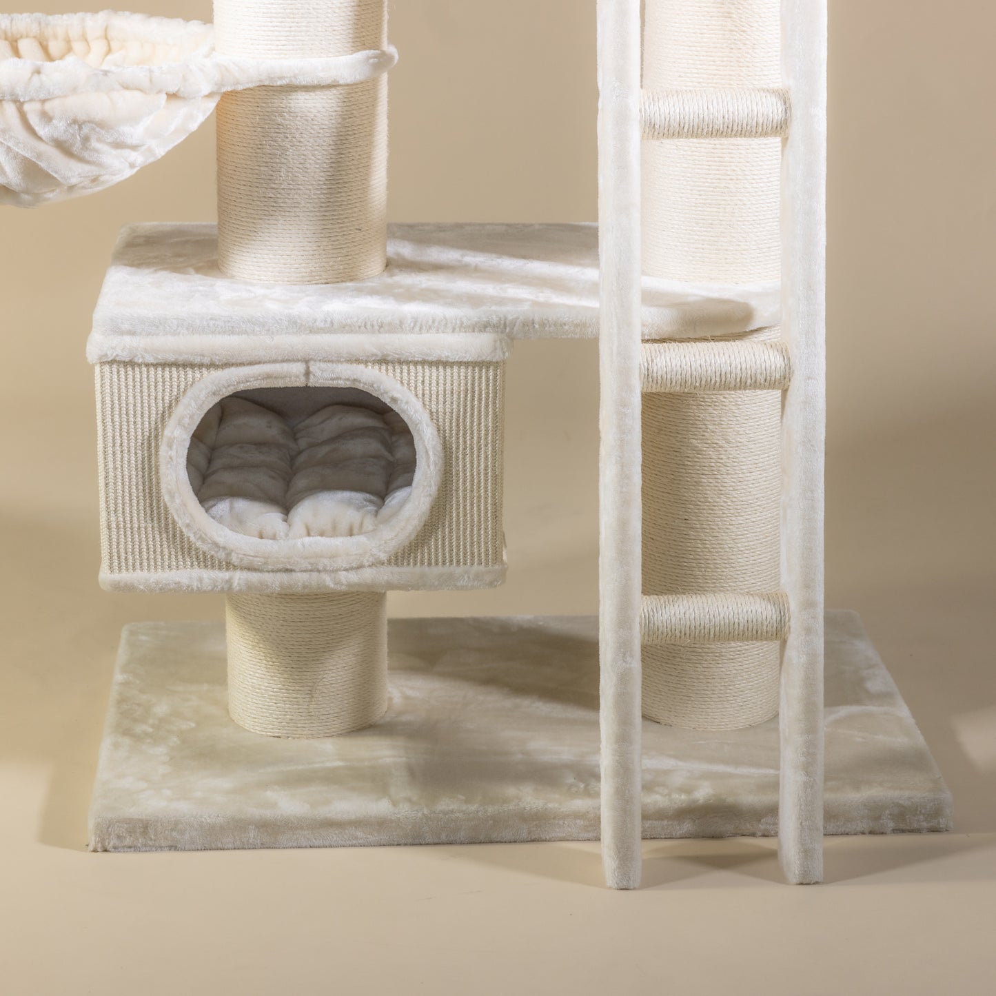 Kratzbaum Sibirische Katze Schloss (Beige)