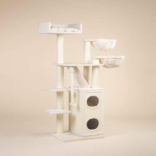 Krabpaal Cat Penthouse Plus (Creme)