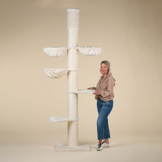 Krabpaal Maine Coon Tower Plus (Crème)