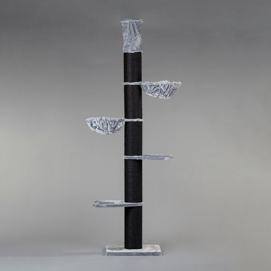 Krabpaal Maine Coon Tower Blackline (Lichtgrijs)
