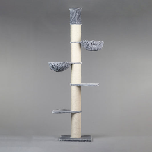 Krabpaal Maine Coon Tower (Lichtgrijs)