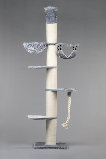 Krabpaal Maine Coon Tower Crown (Lichtgrijs)