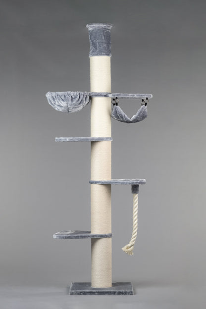 Krabpaal Maine Coon Tower Crown (Lichtgrijs)
