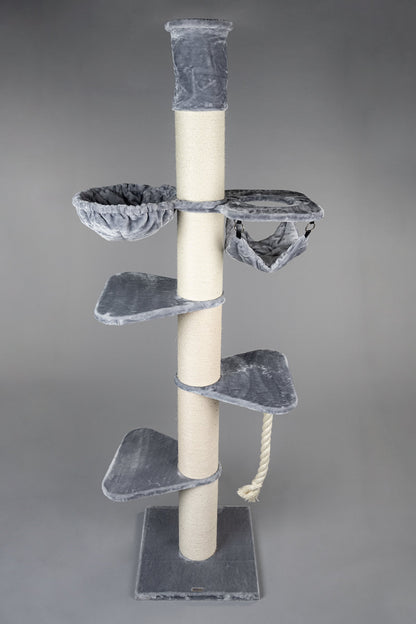 Krabpaal Maine Coon Tower Crown (Lichtgrijs)