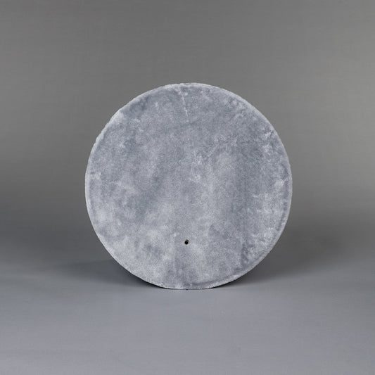Grote, lichtgrijs gekleurde Ligplaats Sleeper Rond (voor 12, 15 of 20 cm palen)