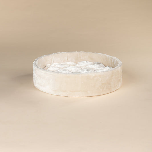 Crèmekleurige, 60 cm Diameter Ronde Sleeper Zetel (Incl. Kussen)