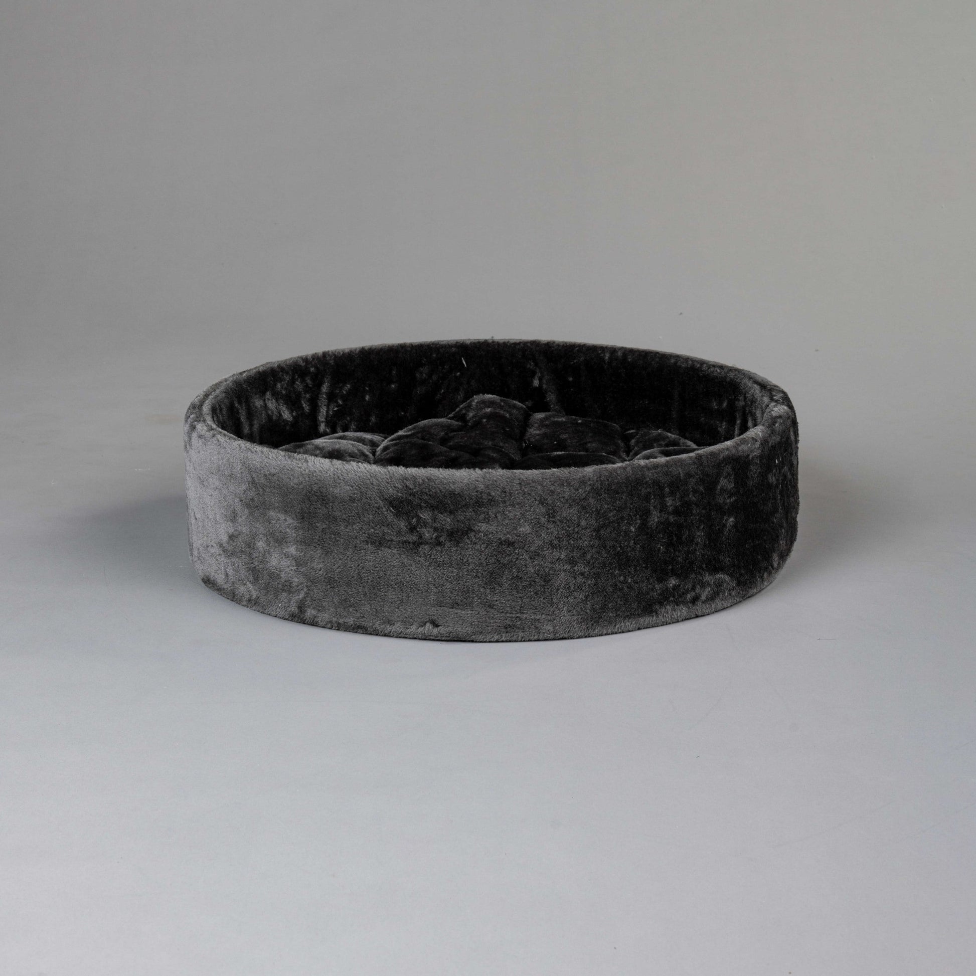Donkergrijs kleurige, 60 cm Diameter Ronde Sleeper Zetel (Incl. Kussen)